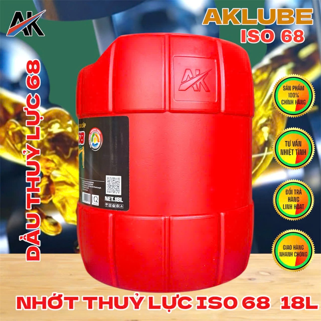 NHỚT THỦY LỰC AK LUBE THỦY LỰC ISO 68 – CAN 18L