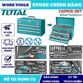 ĐỒ NGHỀ TOTAL Bộ dụng cụ nhiều chi tiết THPTCS71321 / THTCS351367