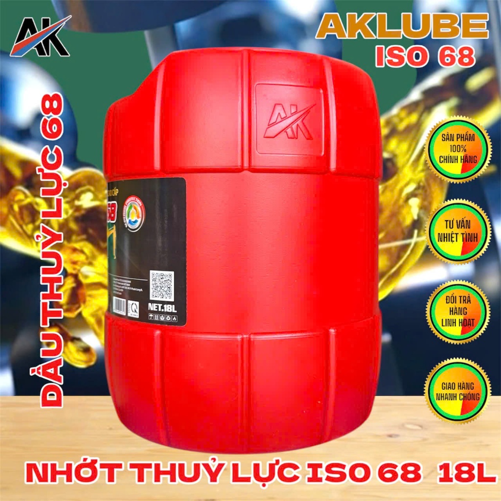 NHỚT THỦY LỰC AK LUBE THỦY LỰC ISO 68 – CAN 18L