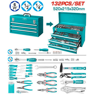 ĐỒ NGHỀ TOTAL Bộ dụng cụ nhiều chi tiết THPTCS71321 / THTCS351367