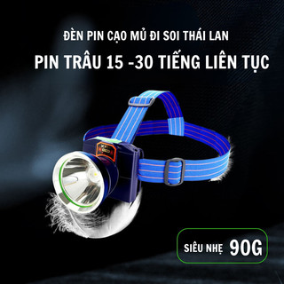 Đèn pin đội đầu thái lan chống nước, dùng liên tục 15 - 30 đồng hồ, chuyên đi cạo mủ, đi soi, cắm trại, Đèn pin A56