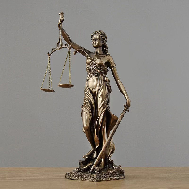 Tượng nữ thần công lý, Justitia , cán cân công bằng, lẽ phải