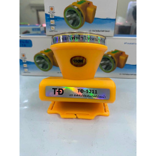 Đèn đội đầu mini thái lan pin trâu sáng mạnh 10 giờ, chóa 5cm chống nước đi mưa, đi soi, câu cá, cắm trại - Đèn pin 5211