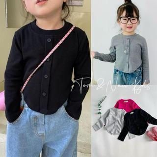 A7- Áo dài tay vẫn bầu gắn nút cho bé gái cực xinh - Size 8-35Kg