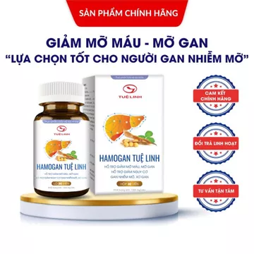 ✅Hamogan Tuệ Linh [Chính hãng] - Giúp hạ mỡ gan, giảm mỡ máu, hỗ trợ bệnh xơ gan - Hộp 30 Viên