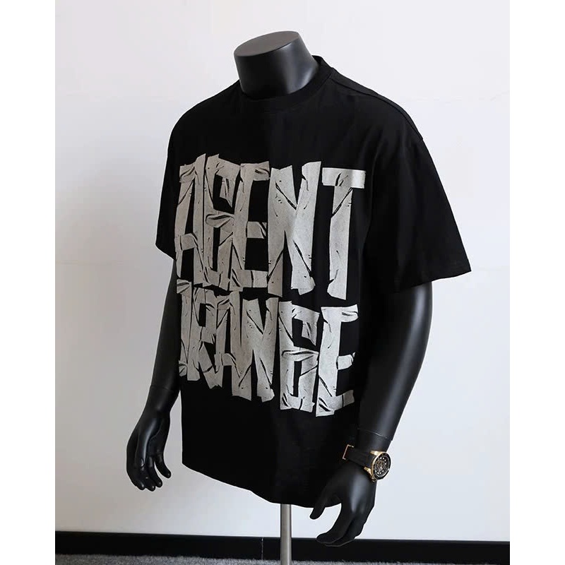 Áo thun Stee Cổ tròn AGENT Localbrand ICVCVNI Unisex Menwear Cotton