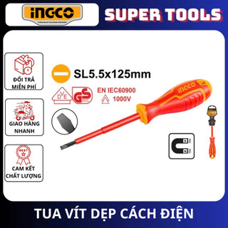 ĐỒ NGHỀ INGCO Tua vít dẹp cách điện HISD814100 - HISD815125 - HISD816150 (Cam kết Chính Hãng 100%)
