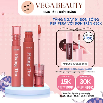 Son kem lì ETUDE HOUSE Fixing Tint 4g mềm mịn, lâu trôi
