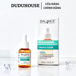 Serum Balance Niacinamide 15% Active Formula Blemish Recovery Ngừa Mụn Mờ Thâm 30ml Duduhouse