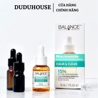 Serum Balance Niacinamide 15% Active Formula Blemish Recovery Ngừa Mụn Mờ Thâm 30ml Duduhouse