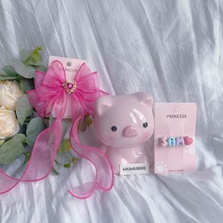 🌸 [KN02] Kẹp Tóc Handmade Cho Bé Gái Nơ Đá Đuôi Cá Voan