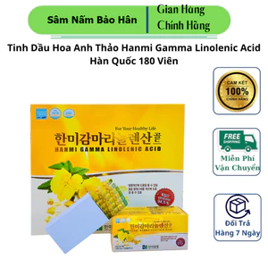Tinh Dầu Hoa Anh Thảo Hanmi Gamma Linolenic Acid Hàn Quốc 180 Viên