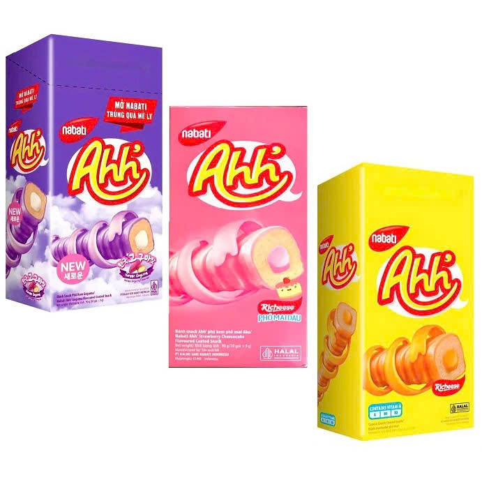 Bánh Ống Ahh' Coated Snack (Hộp 10 thanh x 9g) | Shopee Việt Nam