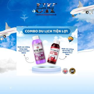 Combo nước súc miệng Total Care 6in1 và Gingival Pro Glowel Healthcare