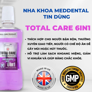 Combo nước súc miệng Total Care 6in1 và Gingival Pro Glowel Healthcare