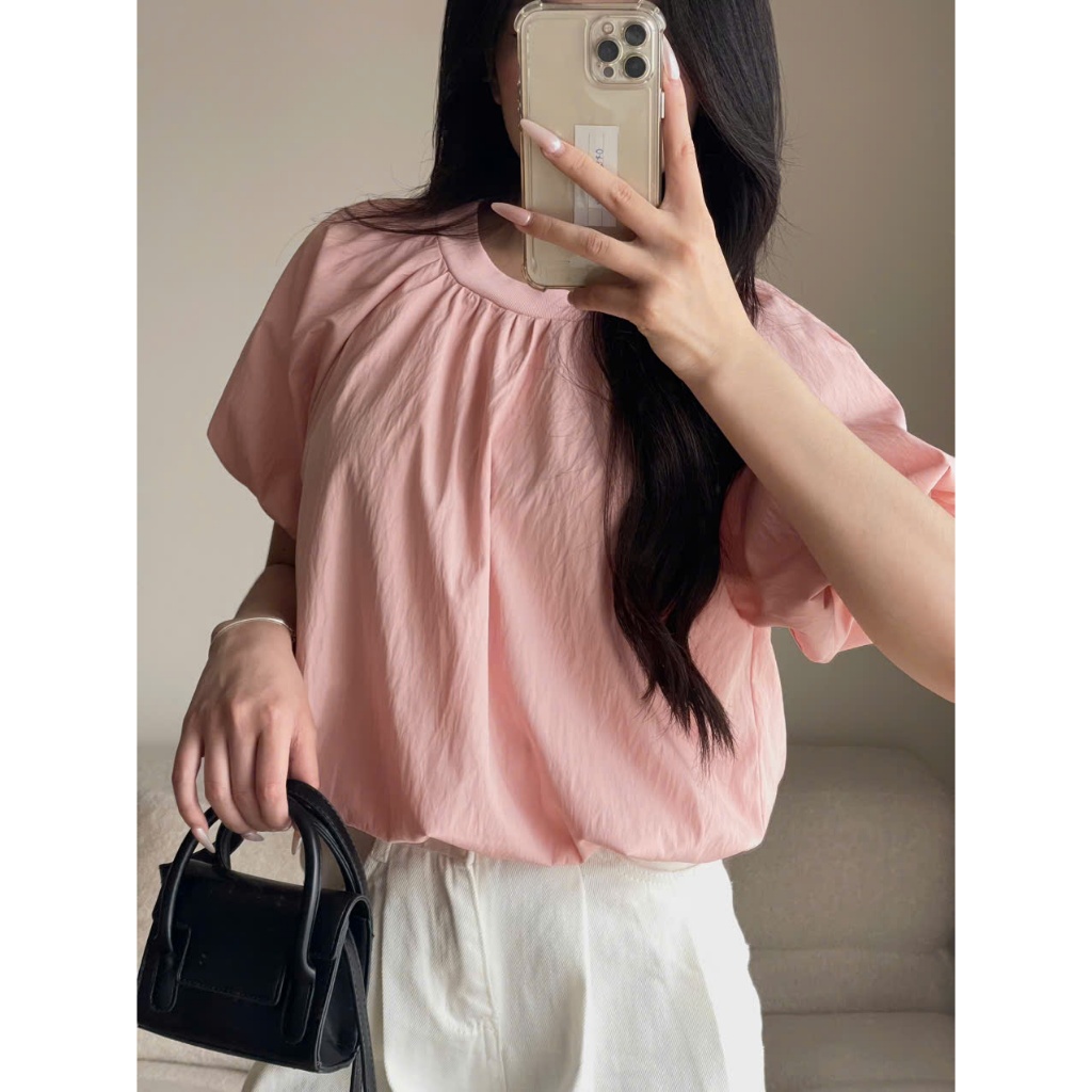 Áo kiểu dáng bồng cổ chun Miha Studio