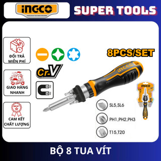 ĐỒ NGHỀ INGCO Bộ 8 tua vít AKISD0808 (Cam kết Chính Hãng 100%)