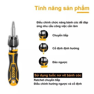 ĐỒ NGHỀ INGCO Bộ 8 tua vít AKISD0808 (Cam kết Chính Hãng 100%)