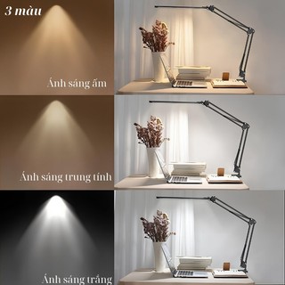 Đèn Bàn LED Gập Đa Năng 3 Chế Độ - Chống Cận Thị & Bảo Vệ Mắt - Điều Chỉnh Linh Hoạt 360°