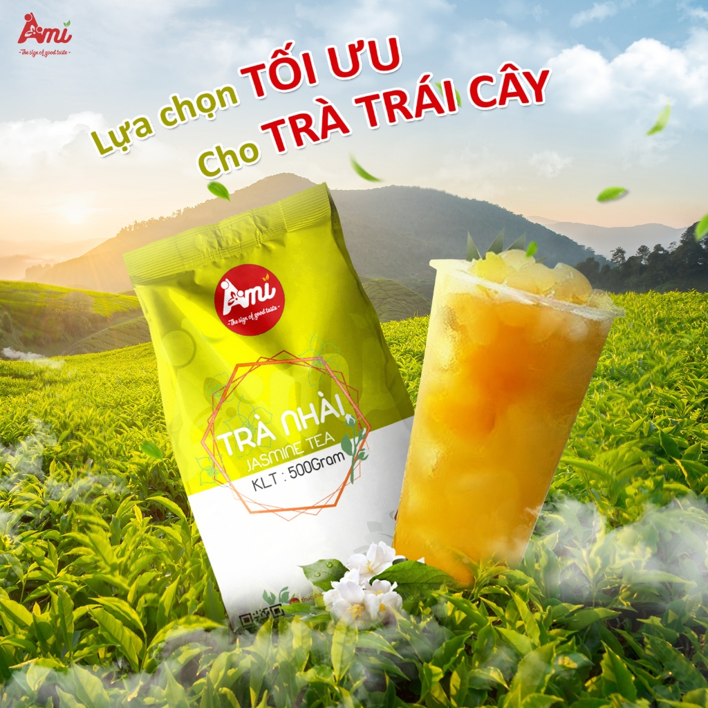 Combo Trà Nhài Ami 500g +Trân Châu 3Q Desa Jelly 2kg