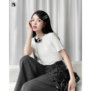 Áo thun cotton mềm mịn cho nữ với kiểu dáng xuông from trơn trẻ trung Twenty.5- 6719