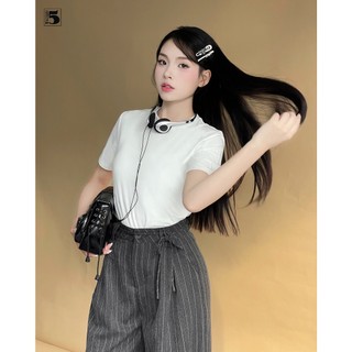 Áo thun cotton mềm mịn cho nữ với kiểu dáng xuông from trơn trẻ trung Twenty.5- 6719