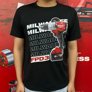 Áo Thun Milwaukee, Áo Thun Đen Áo Thun Trắng Cổ Tròn Thời Trang Nam Nữ Chính Hãng Milwaukee