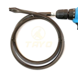 TAYO Dụng Cụ Dây Thông Cống Lò Xo Gắn Máy Khoan Phi 10 Kèm Đầu Nối, Dễ Sử Dụng, Dễ Lắp Đặt, Dài 5m, 8m, 10m, 15m