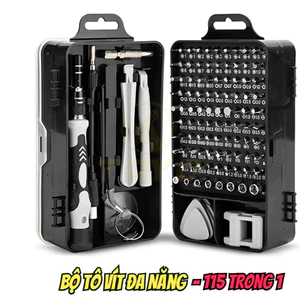 TAYO Bộ Tua Vít Đa Năng, Bộ Tua Vít 115 Món Sửa Chữa Điện Thoại, Laptop, Máy Tính, Camera Chuyên Nghiệp
