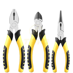 TAYO Bộ 3 Kìm Hạng Nặng Bộ Kìm Mũi Dài Bộ Kìm Hạng Nặng Vise (kéo dây 8 inch +kìm mũi nhọn 8 inch + kìm hàm chéo 6 inch)