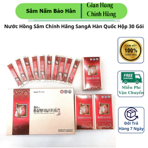 Nước Hồng Sâm Chính Hãng SangA Hàn Quốc - Hộp 30 Gói