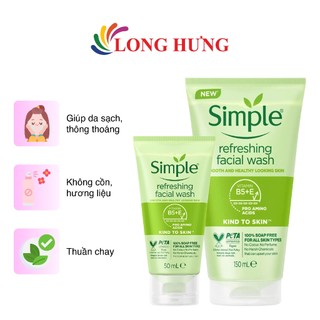 Sữa rửa mặt Simple Refreshing Facial Wash (50ml/150ml)