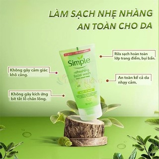 Sữa rửa mặt Simple Refreshing Facial Wash (50ml/150ml)