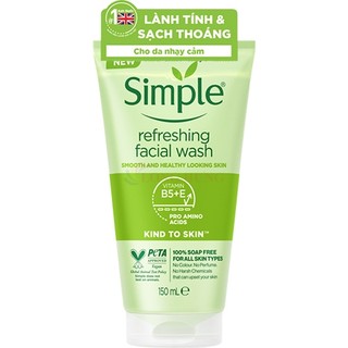 Sữa rửa mặt Simple Refreshing Facial Wash (50ml/150ml)