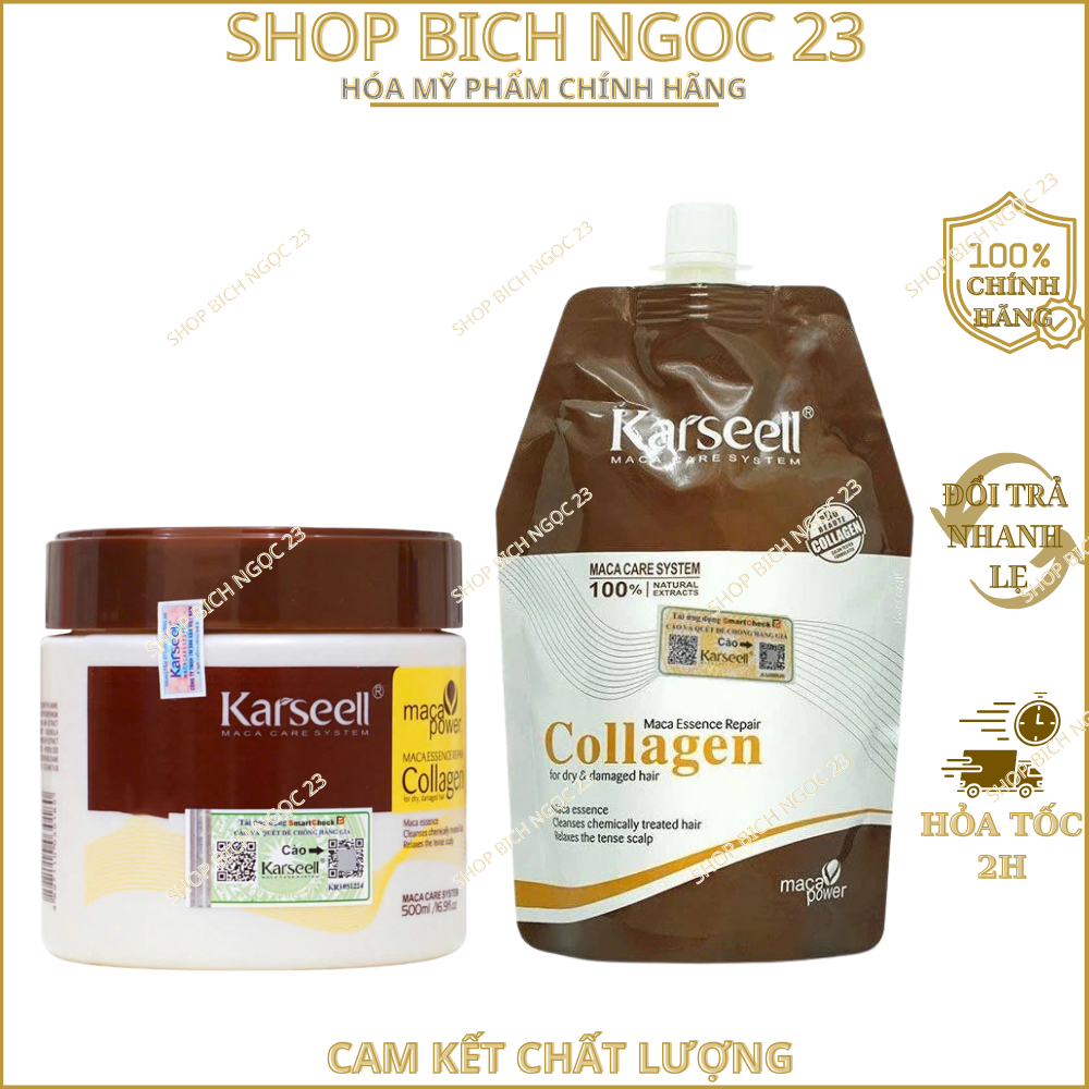 Kem Ủ Tóc Karseell - Kem Ủ Tóc Karseell Maca Power Collagen 500Ml Phục Hồi Hư Tổn