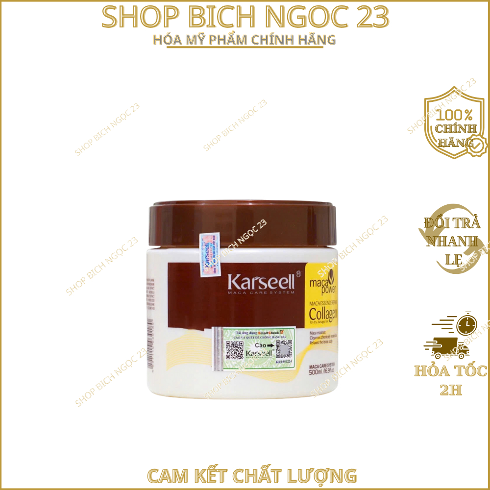 Kem Ủ Tóc Karseell - Kem Ủ Tóc Karseell Maca Power Collagen 500Ml Phục Hồi Hư Tổn