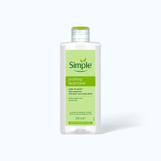 Nước cân bằng da Simple Kind To Skin Soothing Facial Toner (200ml)