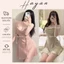 HT41 Váy ngủ 2s cánh tiên cổ đổ dáng xoè sang chảnh kèm ĐỆM LÓT phối ren tôn dáng HT41 MÚT