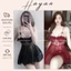 HT90 Váy ngủ sexy phối dây v1 siêu đẹp kèm ĐỆM LÓT,đồ ngủ ren dáng xoè gợi cảm tôn dáng HT90