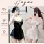 HT110 Váy ngủ sexy 2 dây dáng xoè tôn dáng, đầm ngủ ren mặc nhà gơi cảm xuyên thấu HT110