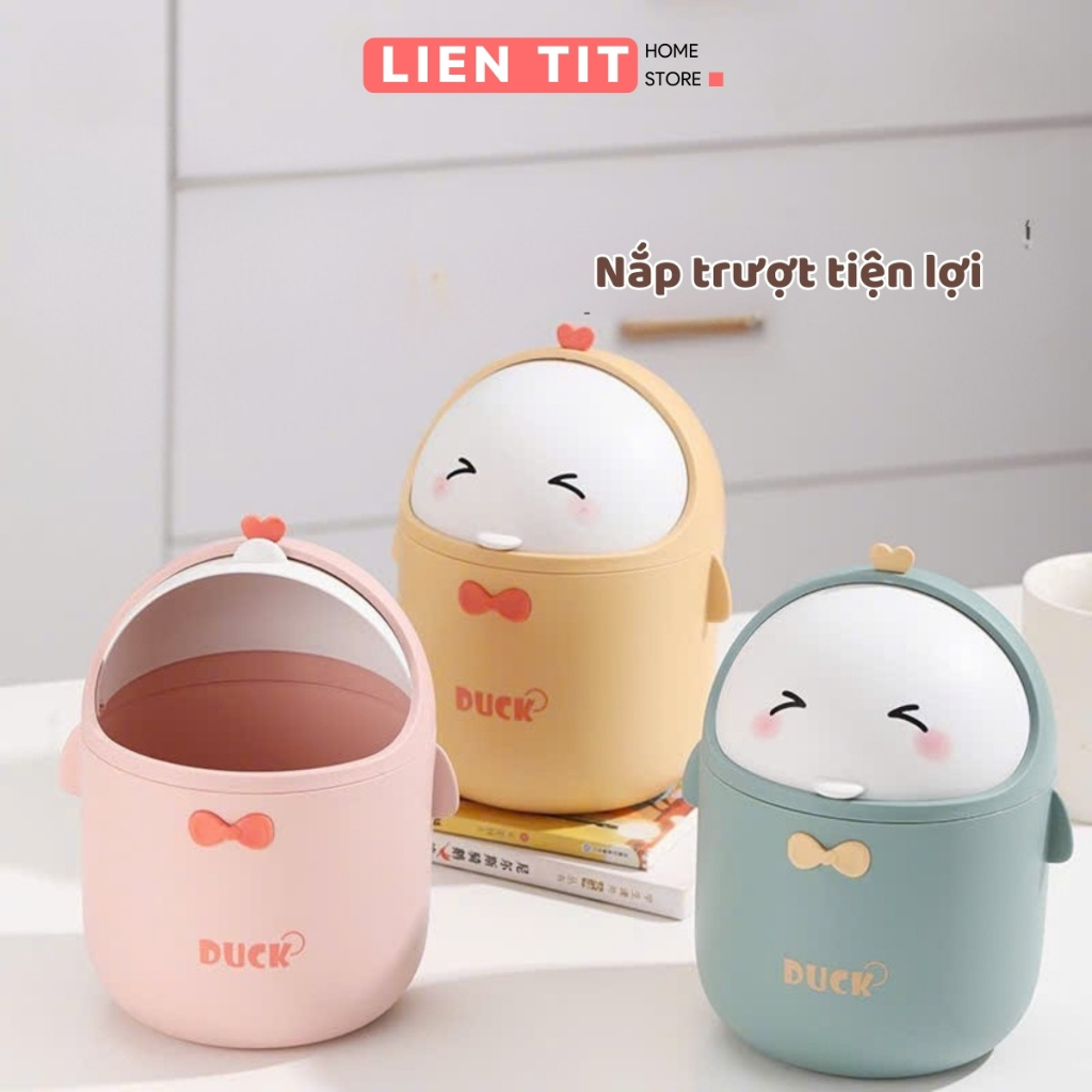 Thùng Rác Mini Bằng Nhựa Để Bàn, Để Văn Phòng, Sọt Đựng Rác Cute Để ...