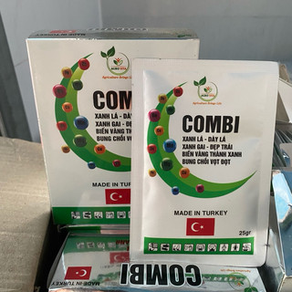 25g Phân bón lá Trung Vi Lượng Combi Thổ Nhĩ Kỳ hoà tan nhanh giúp cây xanh lá, dày lá, đẹp trái, bung chồi, vọt đọt