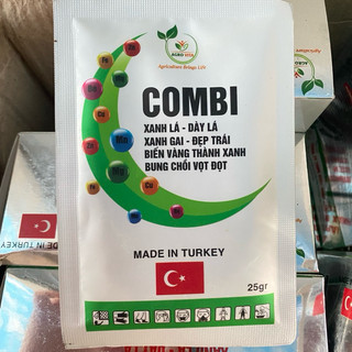 25g Phân bón lá Trung Vi Lượng Combi Thổ Nhĩ Kỳ hoà tan nhanh giúp cây xanh lá, dày lá, đẹp trái, bung chồi, vọt đọt