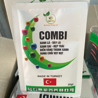 25g Phân bón lá Trung Vi Lượng Combi Thổ Nhĩ Kỳ hoà tan nhanh giúp cây xanh lá, dày lá, đẹp trái, bung chồi, vọt đọt