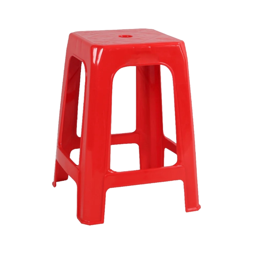 Ghế nhựa cao QUI PHÚC, mặt vuông bông, combo 4,6,10 ghế, an toàn, tiện lợi, chắc chắn, chống trượt