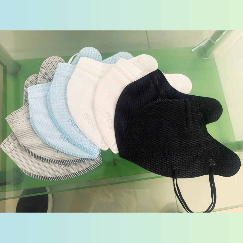 Combo 100 chiếc khẩu trang 9A 4 lớp Tulips kháng khuẩn, che kín mặt, chống nắng chống bụi hiệu quả