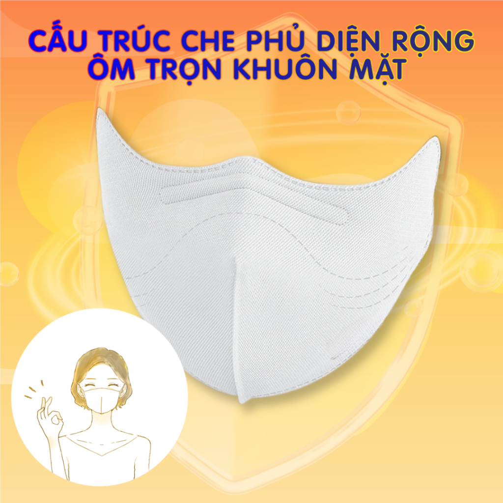 Combo 100 chiếc khẩu trang 9A 4 lớp Tulips kháng khuẩn, che kín mặt, chống nắng chống bụi hiệu quả