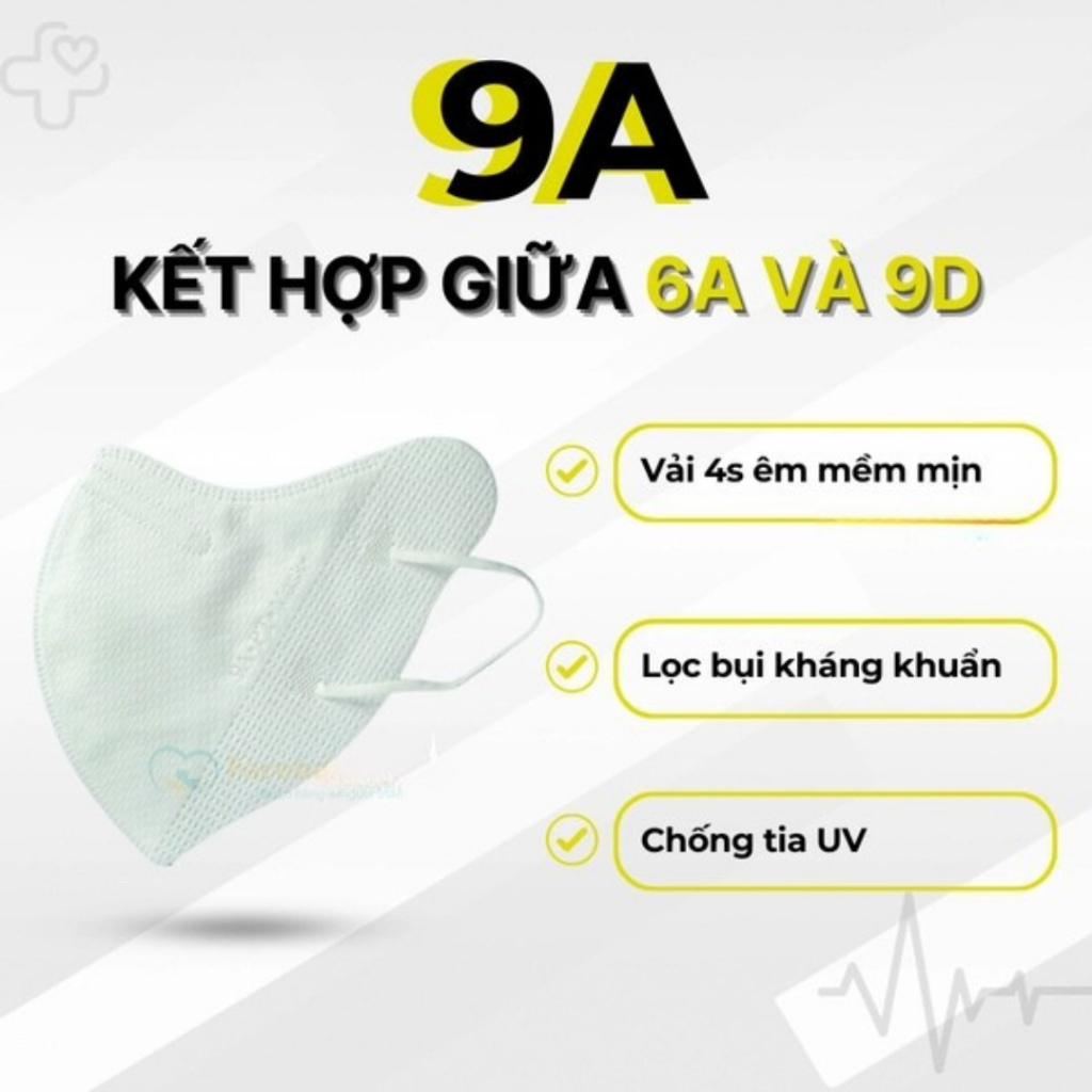 Combo 100 chiếc khẩu trang 9A 4 lớp Tulips kháng khuẩn, che kín mặt, chống nắng chống bụi hiệu quả