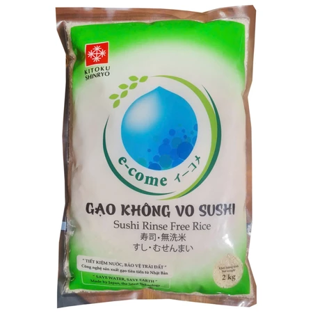 Gạo nhật Không Vo Sushi Rice 2kg