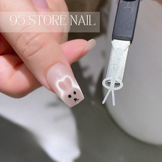 Thanh kim loại hơ mắt mèo tạo hình thỏ gấu - set 2 cây